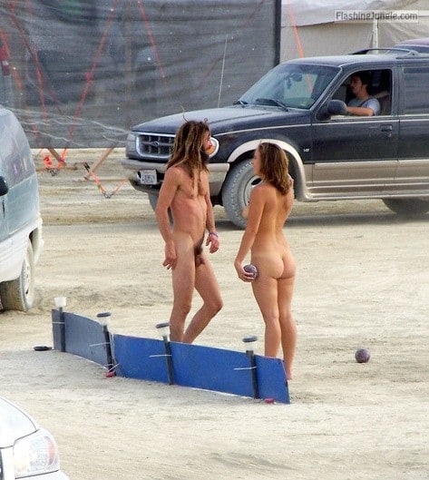 nudistextremist:Burning Man Follow me for more public... public nudity