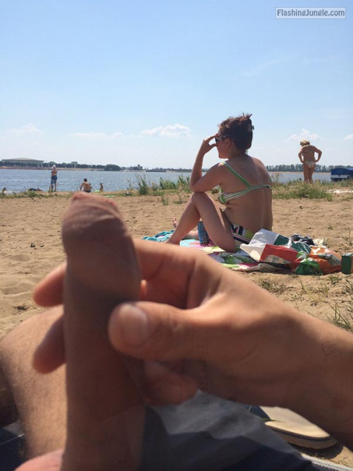 Public Flashing Pics Dick Flash Pics - walkingandswinging:Relaxation with a public beach…