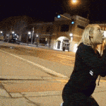 real couple public Blowjob