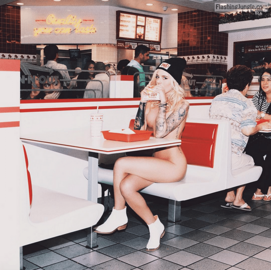 Public Nudity Pics - restaurant nudity