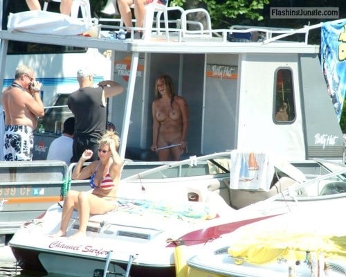 Public Nudity Pics Hotwife Pics - public swinging on boat