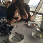 Restaurant flashing: Juicy breasts in menu