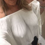 Lusty MILF no bra big juggs