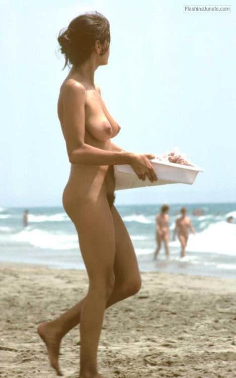 Voyeur Pics Public Nudity Pics Nude Beach Pics - Slim wife big natural tits and hairy cunt