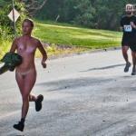 Naked jogging