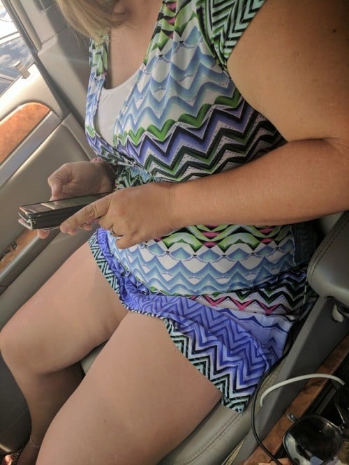 her dress is too short - allaboutthefun32: I absolutely love her in a short dress with… - No Panties Pics