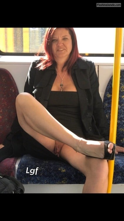 littlegirlandfrog:U just make urself comfortable on the train... public flashing