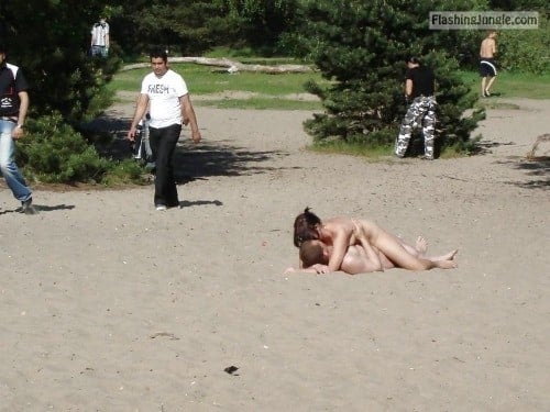 hotbeachsexcnudeblog:Fuck her on the beach Follow me for more... public flashing