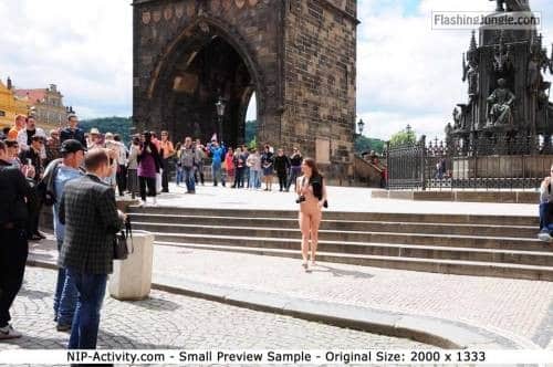 nipactivity:MonaLee in Prague Follow me for more public... public flashing