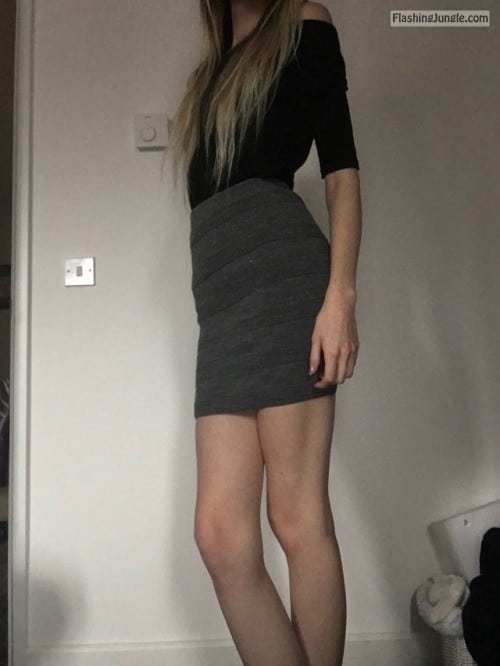 blonde dolly: Always dress properly for work ? no panties