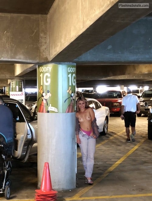 angelmarx:The happiest place on earth!  Now thats a thrill... public flashing 