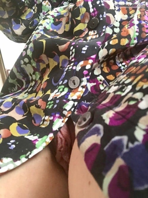 little pussy gif - lalamelange: How I love a button front dress ? my little pussy… - No Panties Pics