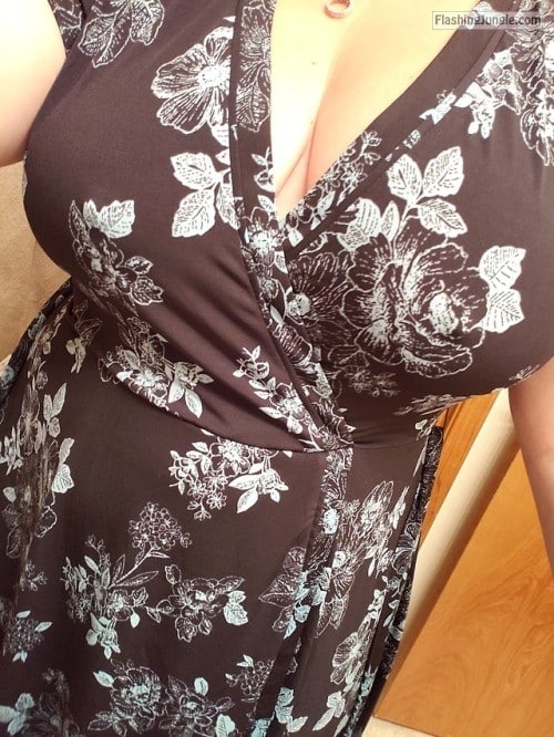 lace bra pic - voodoopussy1000: Got a new dress, what do we think bra or no… - No Panties Pics