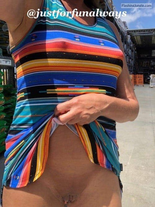 can your cherry pop from being fingered - justforfunalways: Getting plants at Home Depot. You can see… - No Panties Pics