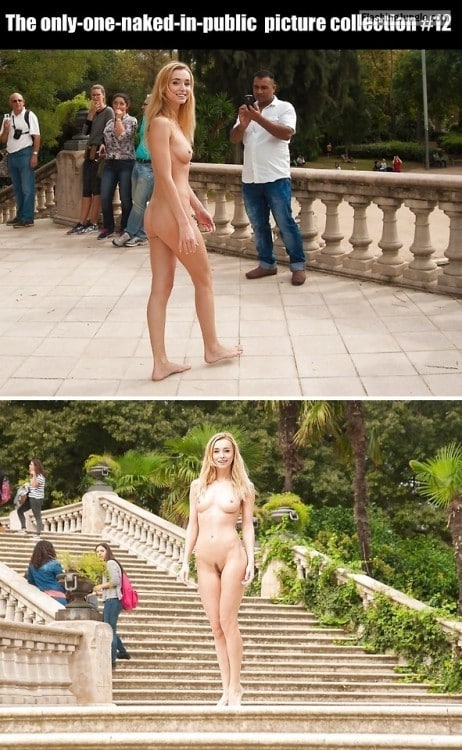Public Flashing Pics - cfnf-clothed-female-naked-female: The only-one-naked-in-public…