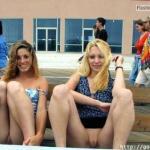 carelessinpublic:Ladies in a short dress and showing their…