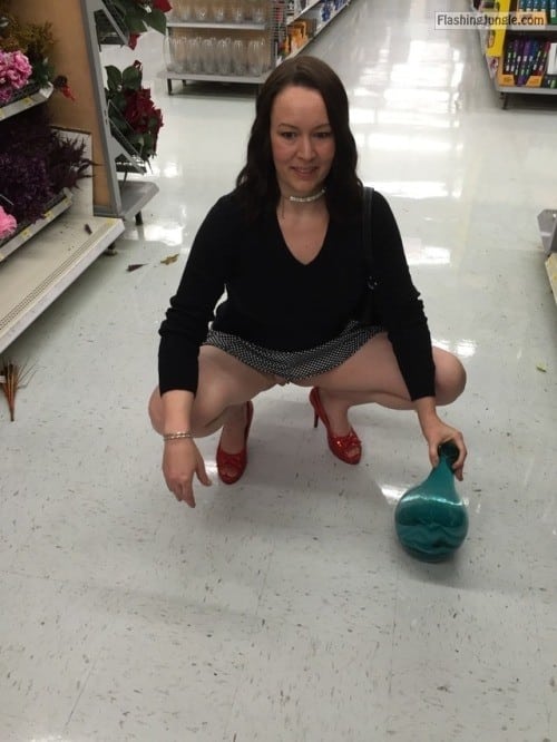 panty pulling pussy in store images - sluttypublic2: Store whore - No Panties Pics