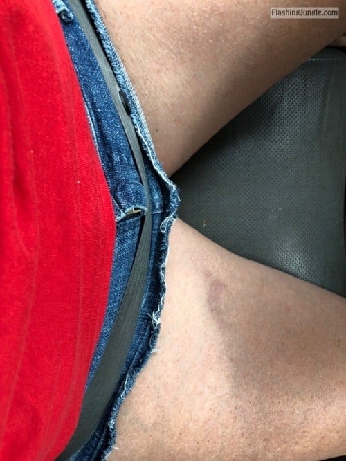 No Panties Pics - She asked if I thought her skirt was too short. My reply…nope…