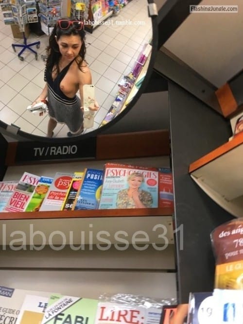 topless selfies - labouisse31: Selfie 18 Miroir © - Public Sex Pics
