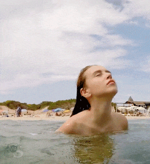 Teen comes out of the water and shows her amazing perky boobs teen real nudity public nudity public flashing gifs boobs flash bitch