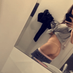 Selfie in the mirror of my sexy tanned booty