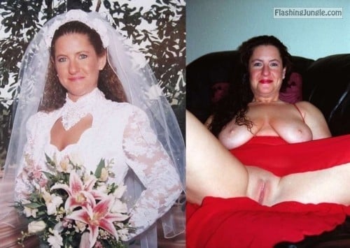 Pussy Flash Pics No Panties Pics MILF Flashing Pics Hotwife Pics Boobs Flash Pics - Redhead bride’s leaked nudes
