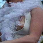 UK bride accidental nip slip caught on camera