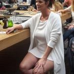 Mature lady in white feeling sexy today