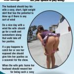 Hotwife challenge – take off panties in public