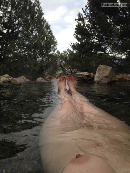 nude party - Relaxing nude at Valley View Hot Springs - Public Flashing Pics