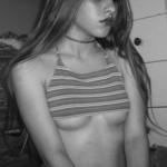 Firm teenage titties Underboob photo