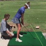 Slut wife at golf class