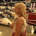 Car show breast flash…