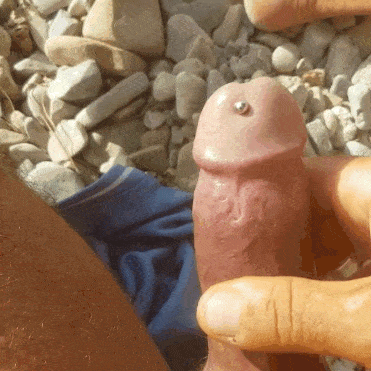 Amateur dick flash on beach piercing show off nude beach dick flash