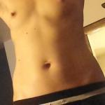 Small tits tiny nipples flashing