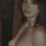 Topless Wife after shower vintage photo