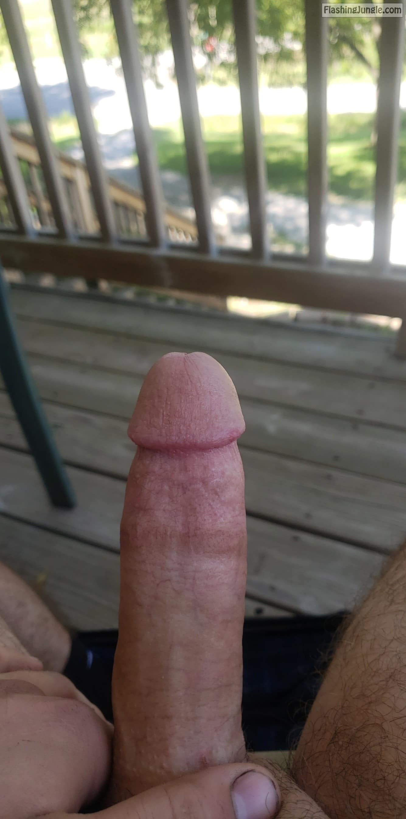 Nice cock on balcony real nudity