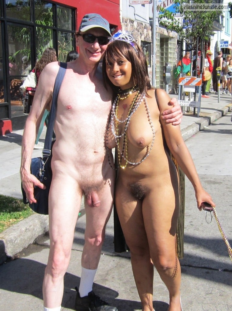 male naked public - Naked Couple in public, Bay to Breakers, Exhibitionist Brucie Nude male flasher Exhibitionist Brucie with sexy naked girl, nudist couple, San Francisco Bay to Breakers public nudity! - Real Amateurs