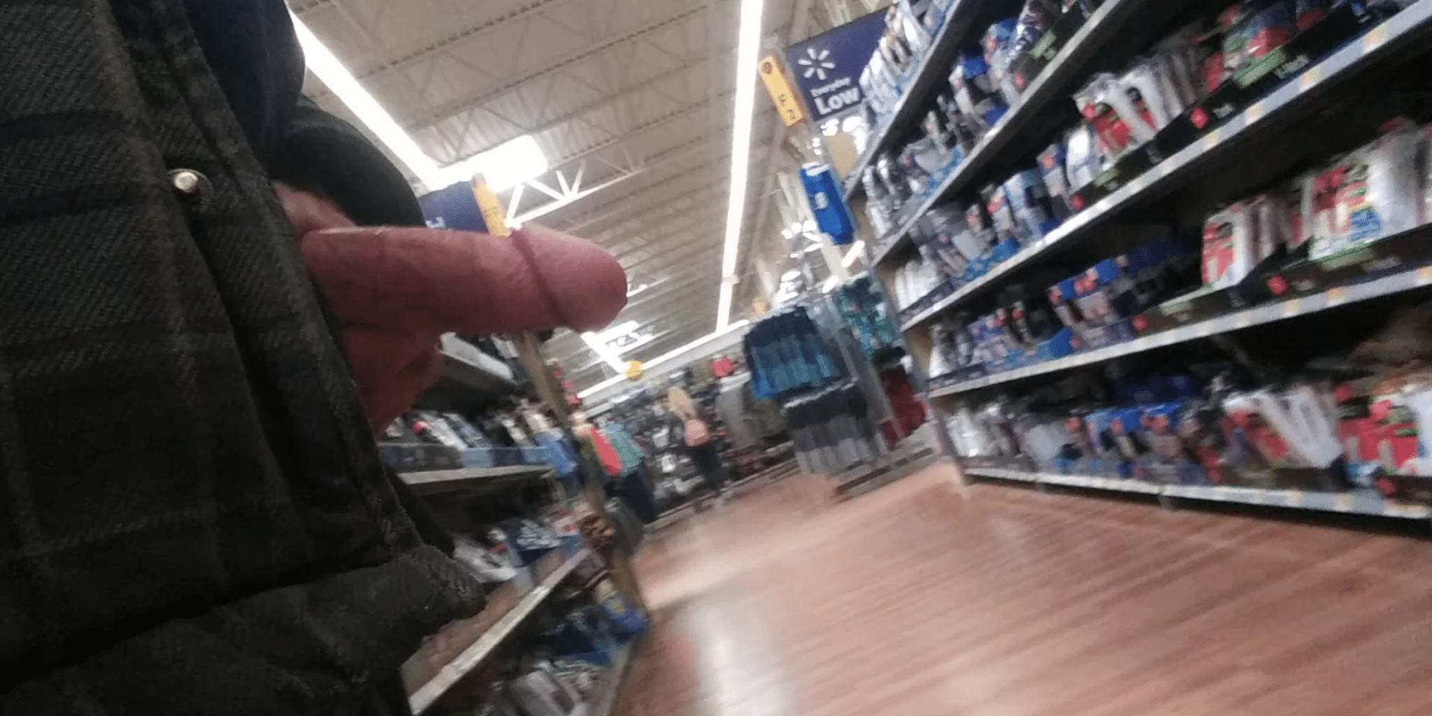 Slideshow jerking off in walmart 