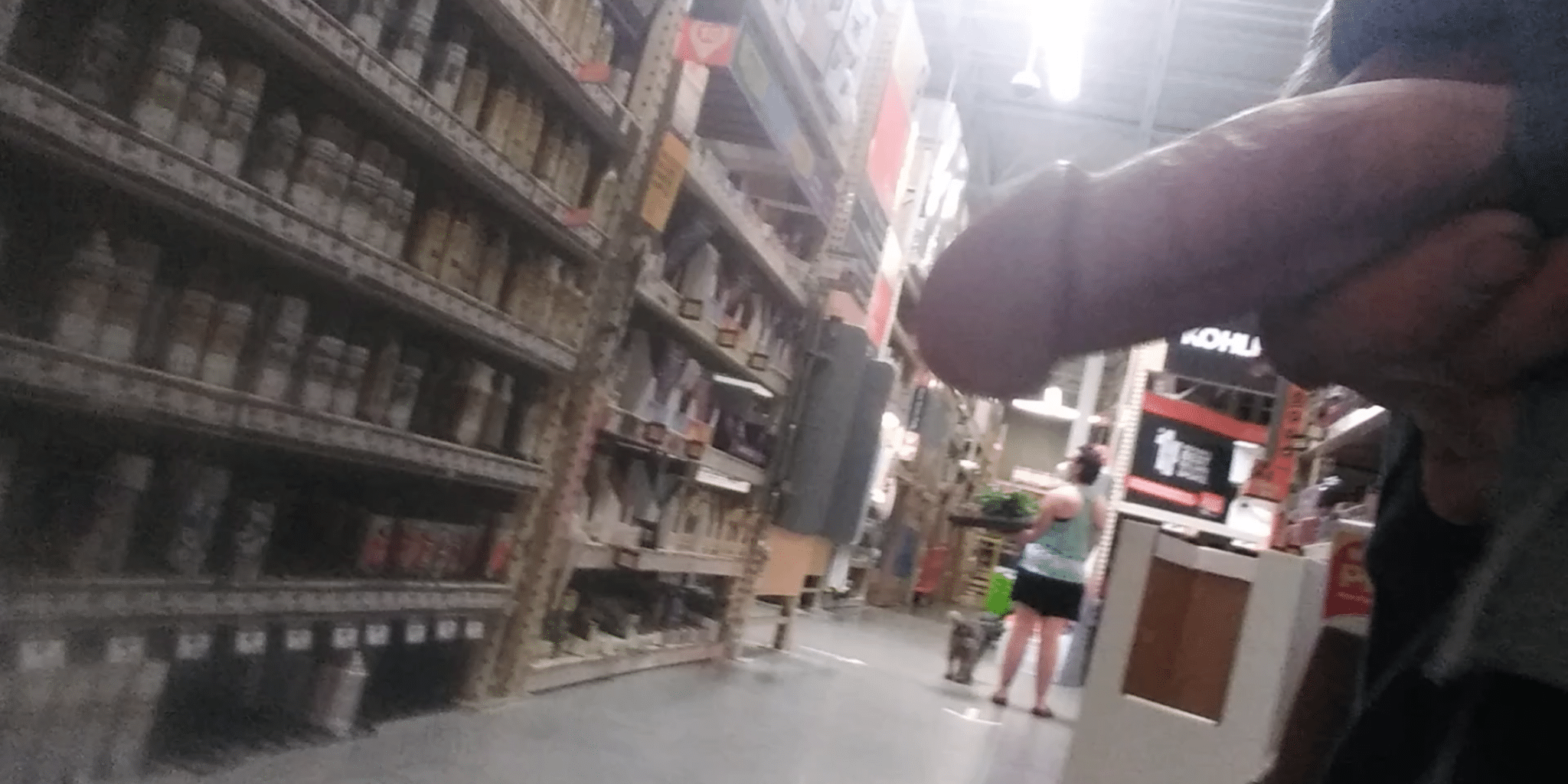 Caught in Home Depot real nudity public flashing flashing store dick flash