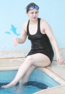 Swimming pool voyeur wife sexy thighs hot hips fucking body small breast creamy skin voyeur upskirt real nudity 