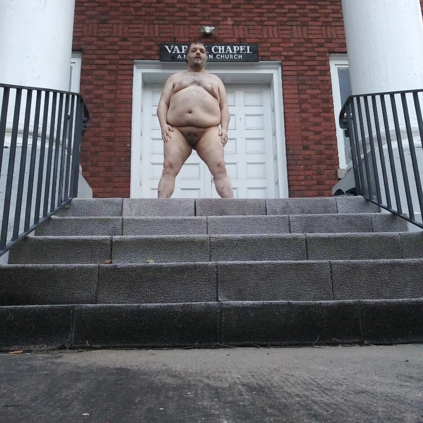 Fat nudist September 7th 2020 real nudity public nudity