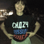 Russian girlfriend flashing little titties