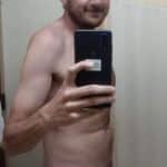 Small Dick nude selfie in mirror