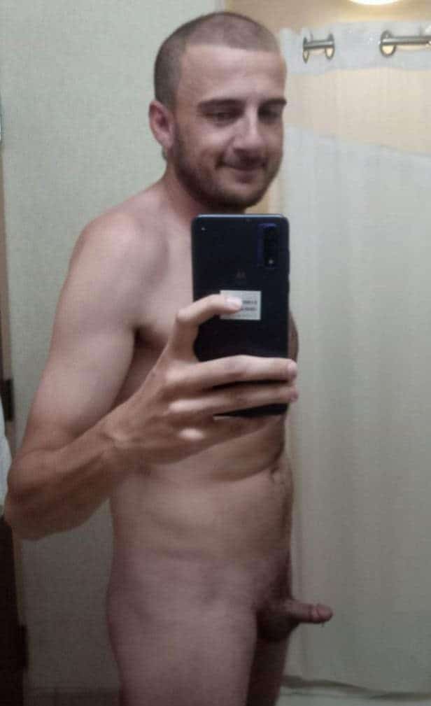 Small Dick nude selfie in mirror real nudity dick flash