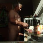 Frank in the kitchen hard