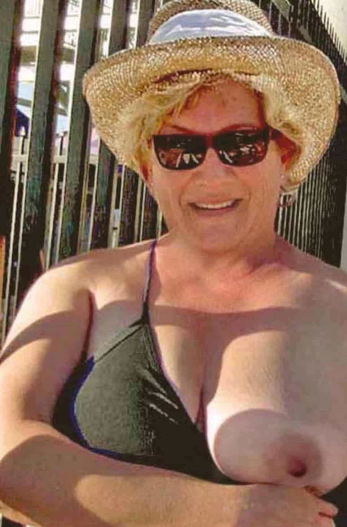 Mature natural grandmother real nudity mature boobs flash