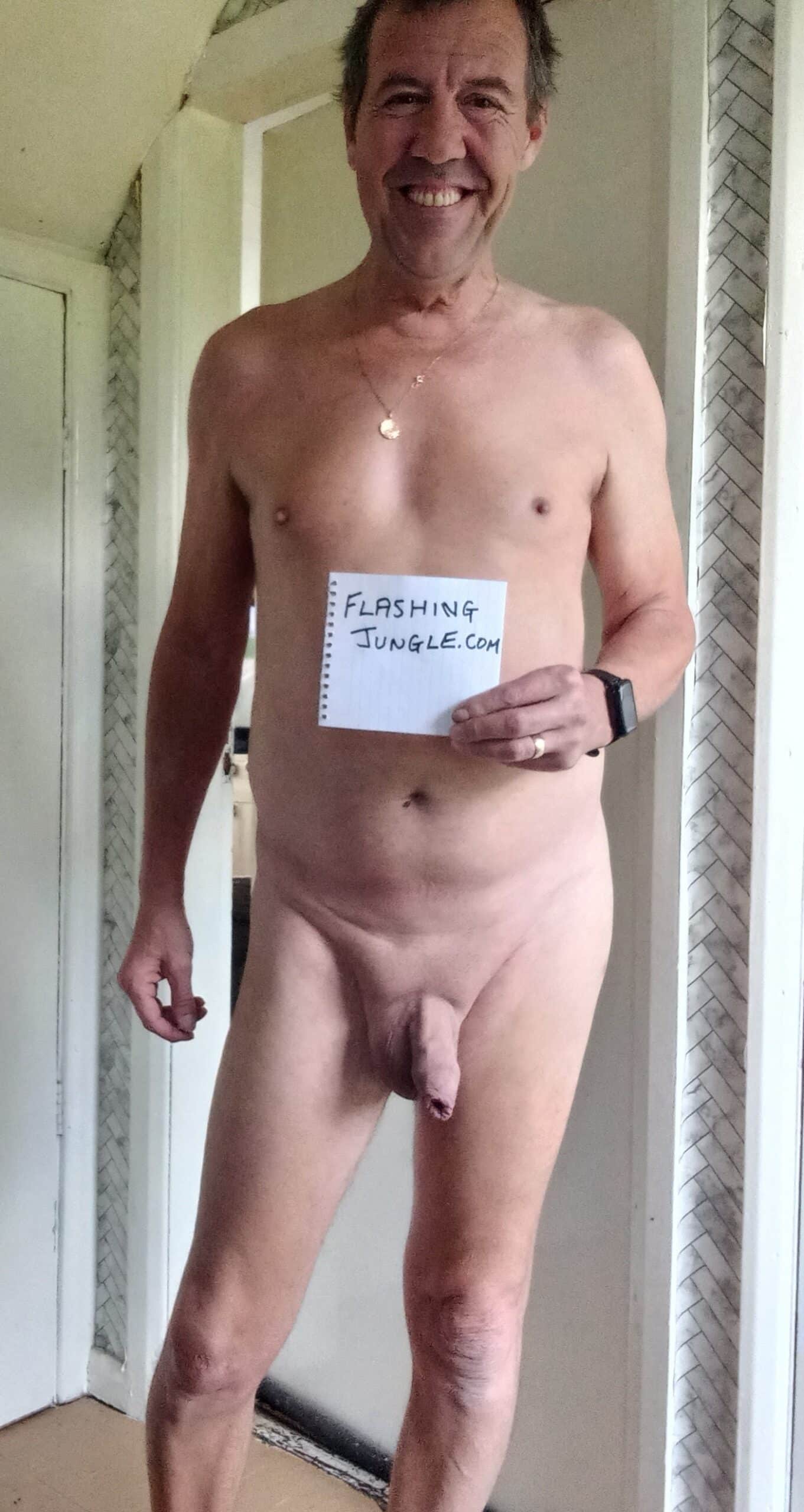 Nudist Gary real nudity dick flash