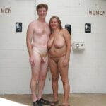 A couple of mature nudists