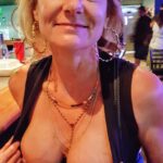 She loves flashing in public places